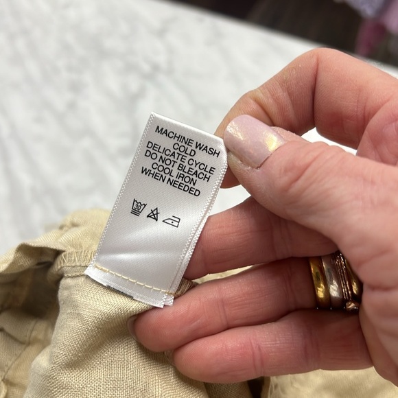 Michael Stars Paulette Tan Linen Shorts size XS - Picture 12 of 13